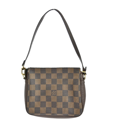 Louis Vuitton Trousse Make Up Bag Damier Canvas, BROWN, CANVAS, Clutche & pouche