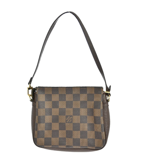 Louis Vuitton Trousse Make Up Bag Damier Canvas, BROWN, CANVAS, Clutche & pouche