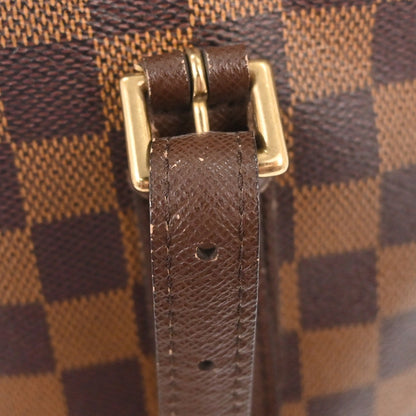 Louis Vuitton Marais Bucket Bag Damier, BROWN, CANVAS, Tote bag