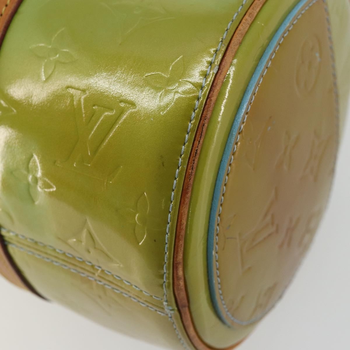 Louis Vuitton Bedford Handbag Monogram Vernis, Green, Patent Leather, Handbag