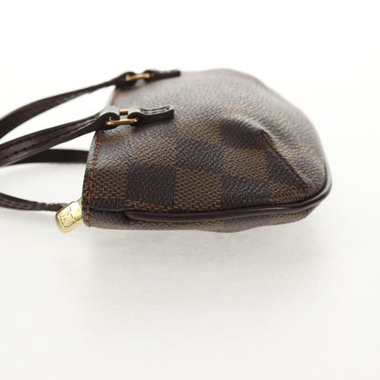 Louis Vuitton Manosque Pochette Damier, BROWN, CANVAS, Clutche & pouche