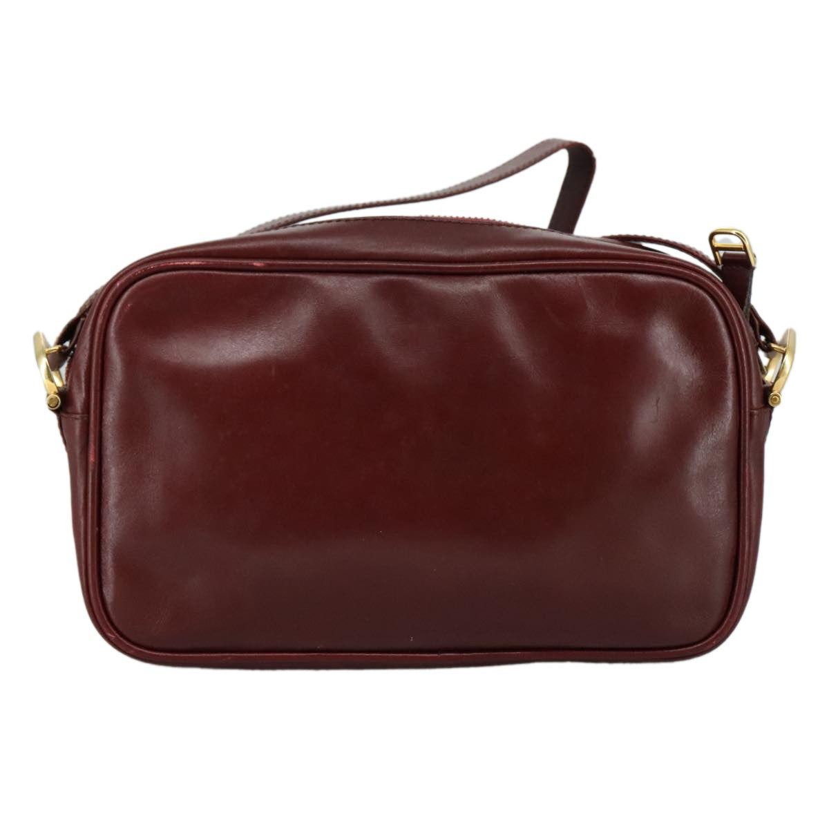 cartier Must de Cartier Shoulder Bag Leather, Burgundy, Leather, Shoulder Bag
