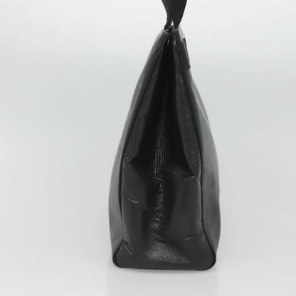 Salvatore Ferragamo Vintage Vara Bow Tote Lizard Embossed Leather, BLACK, LEATHER, Tote bag