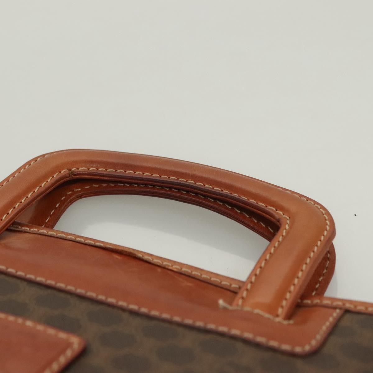 Celine Macadam Briefcase Canvas and leather, BROWN, CANVAS, Briefcase