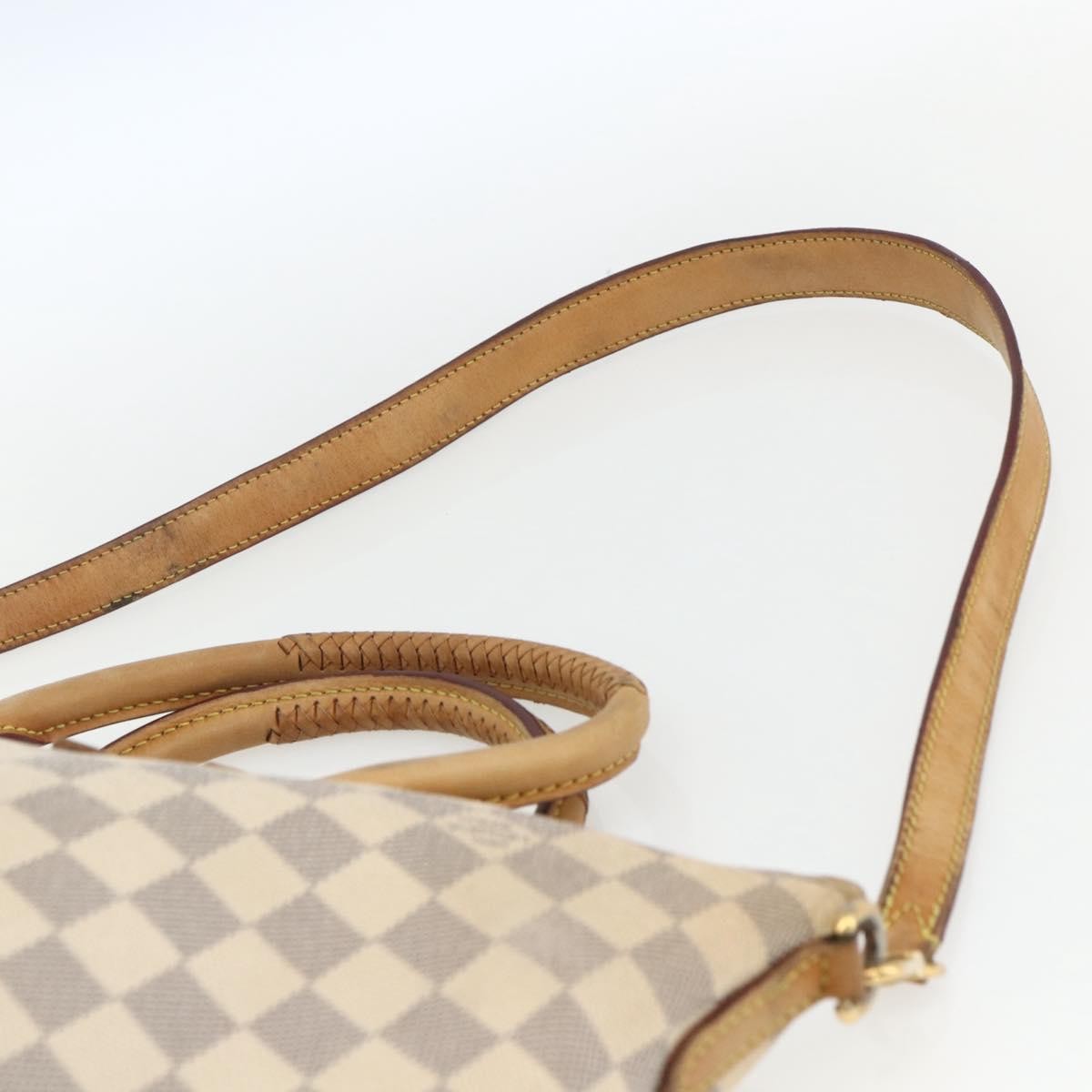 Louis Vuitton Riviera Handbag Damier, BEIGE, CANVAS, Handbag