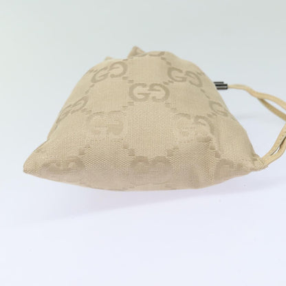 Gucci GG canvas pouch Canvas, BEIGE, CANVAS, Clutche & pouche