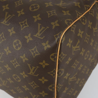 Louis Vuitton Keepall Bag Monogram Canvas, BROWN, CANVAS, Travel bag