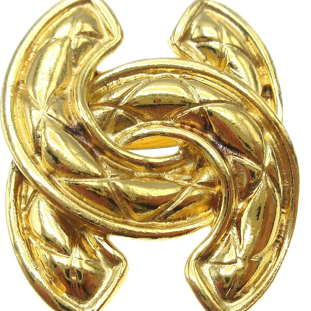 Chanel CC Clip-On Earrings Metal, GOLD, GOLD_PLATED, Earrings
