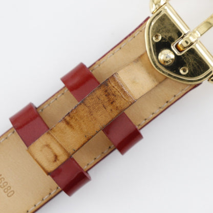 Louis Vuitton Ceinture Belt Monogram Vernis, RED, PATENT_LEATHER, Belts