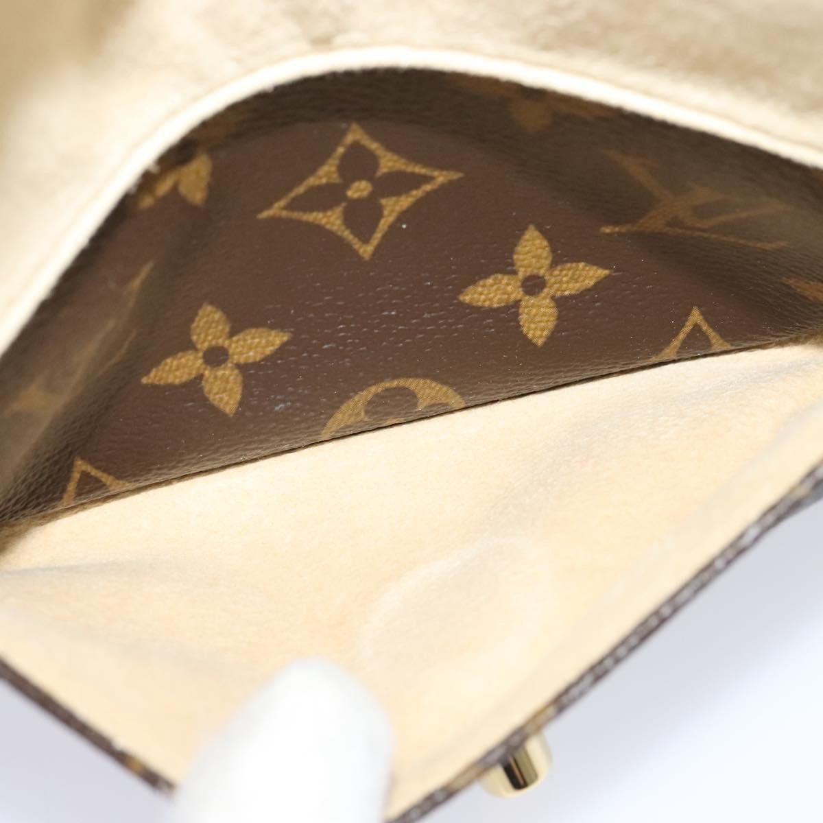 Louis Vuitton Tikal Wristlet Pochette Monogram Canvas, BROWN, CANVAS, Clutche & pouche
