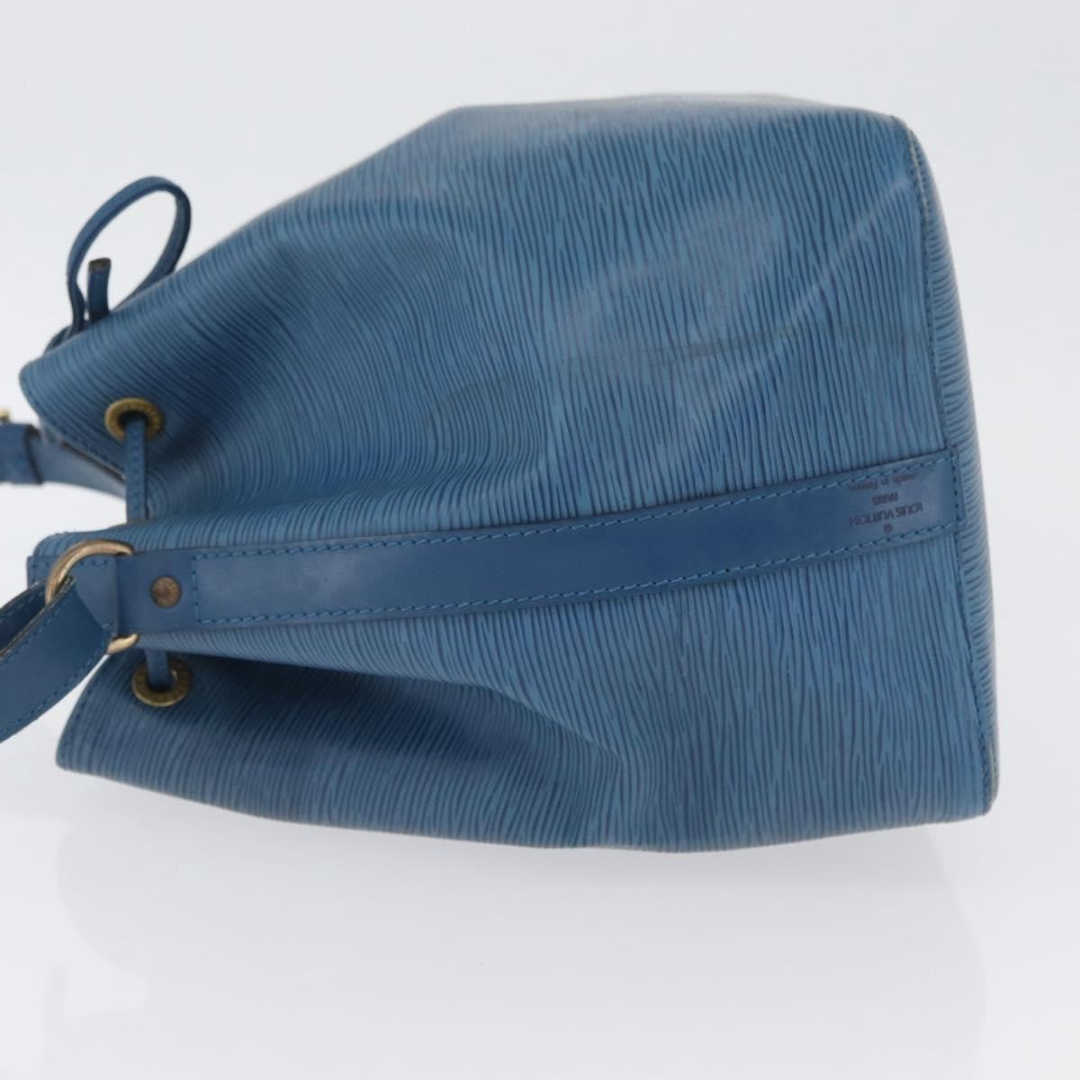 Louis Vuitton Petit Noe Handbag Epi Leather, Blue, Leather, Shoulder Bag