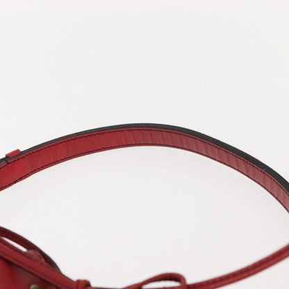 Louis Vuitton Petit Noe Handbag Epi Leather, RED, LEATHER, Shoulder bag
