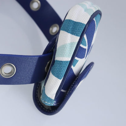 Bally Vintage Waist bag Leather and canvas, BLUE, CANVAS, Clutche & pouche