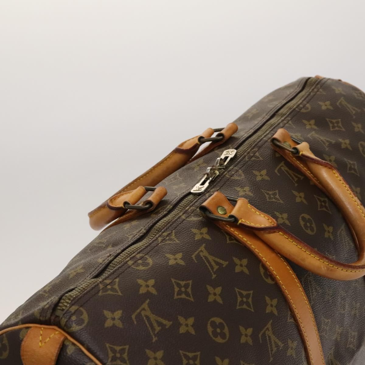 Louis Vuitton Keepall Bag Monogram Canvas, BROWN, CANVAS, Travel bag