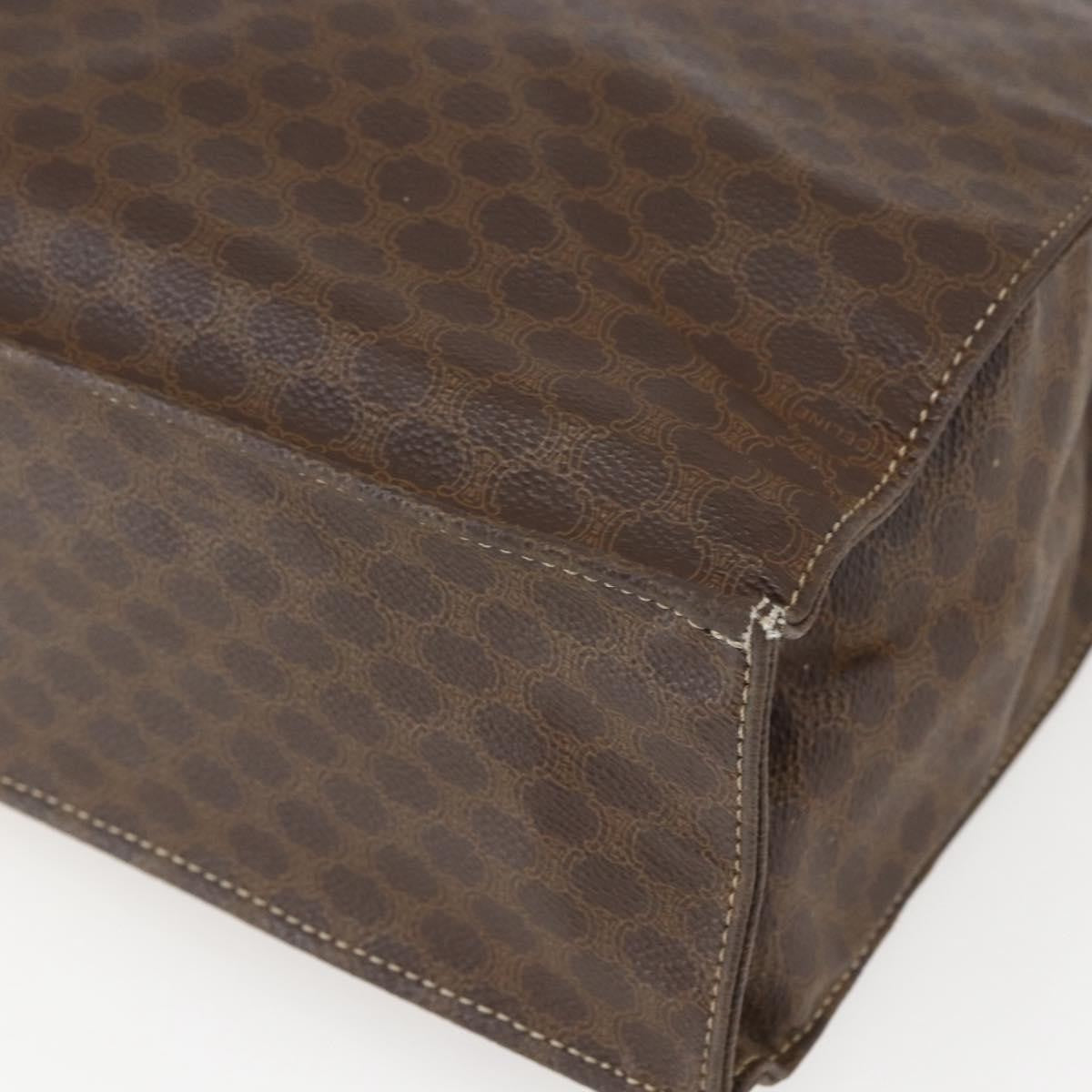 Celine Vintage Macadam Tote bag Canvas, BROWN, CANVAS, Tote bag