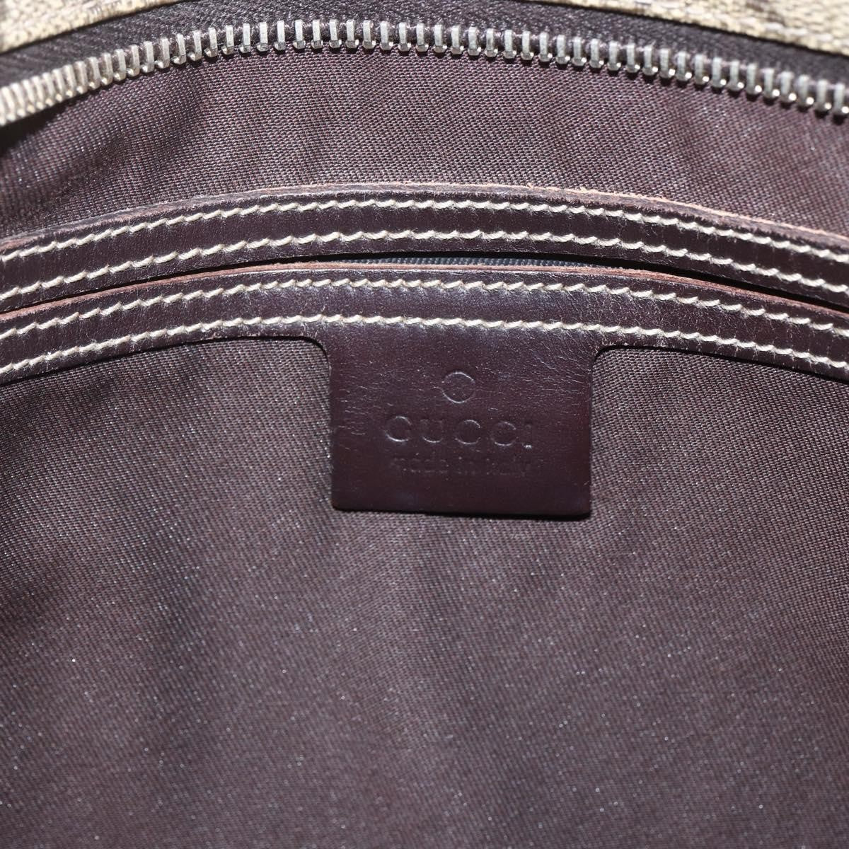 Gucci Zip Top Messenger Bag GG Coated Canvas, BEIGE, CANVAS, Shoulder bag