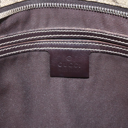 Gucci Zip Top Messenger Bag GG Coated Canvas, BEIGE, CANVAS, Shoulder bag