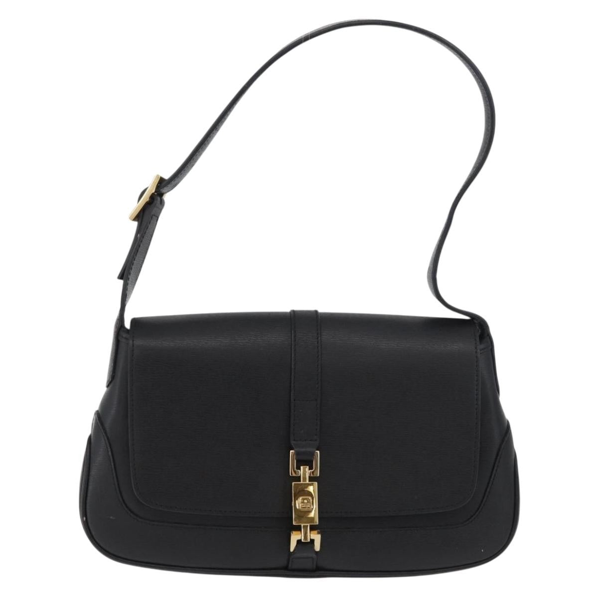 Gucci Jackie Original Shoulder Bag Leather Leather, Black, Leather, Shoulder Bag