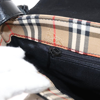 Burberry Nova check Shoulder bag Canvas, BEIGE, CANVAS, Shoulder bag