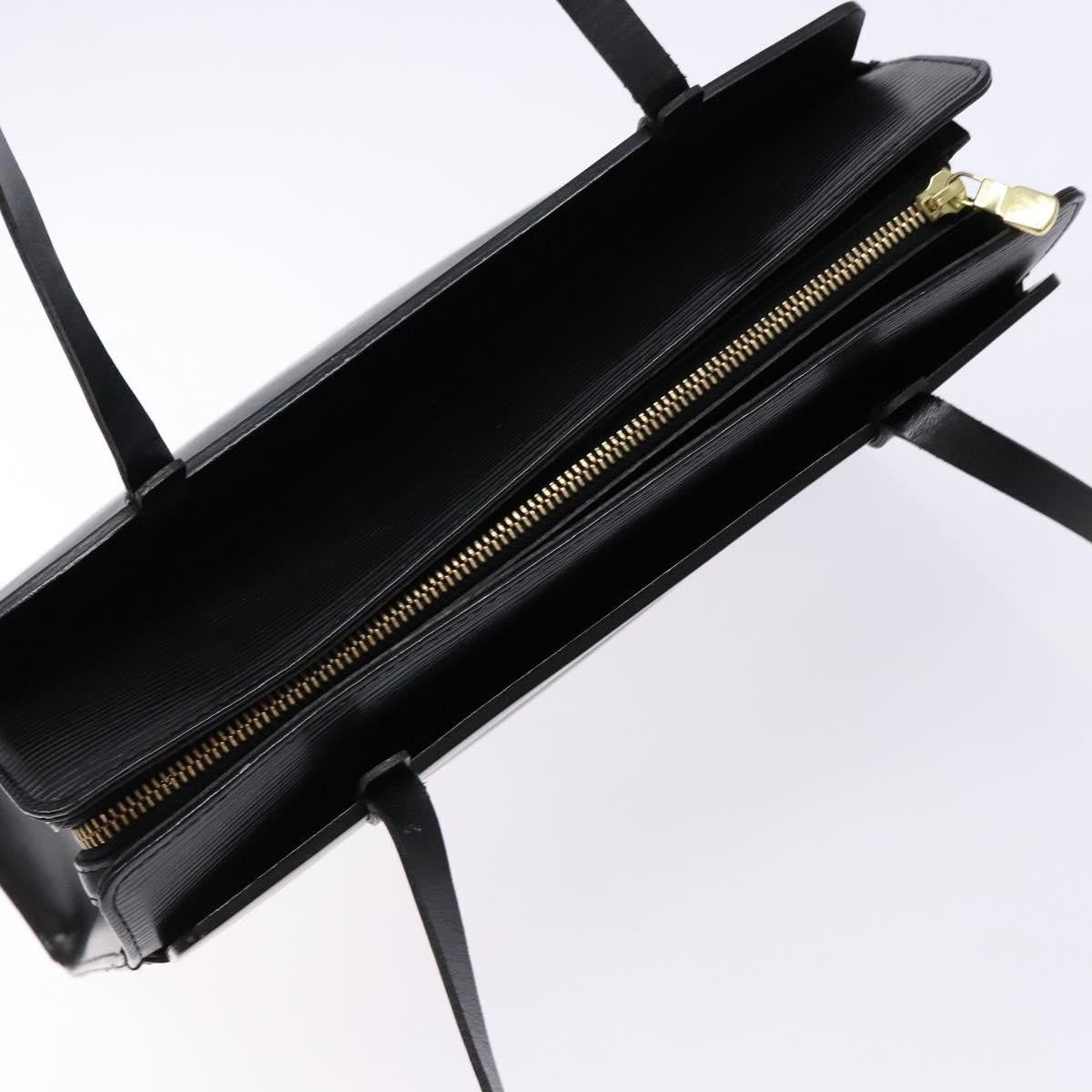 Louis Vuitton Croisette Handbag Epi Leather, BLACK, LEATHER, Tote bag