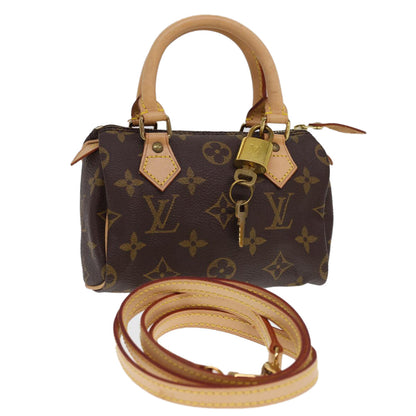 Louis Vuitton Speedy Mini HL Handbag Monogram Canvas, BROWN, CANVAS, Handbag
