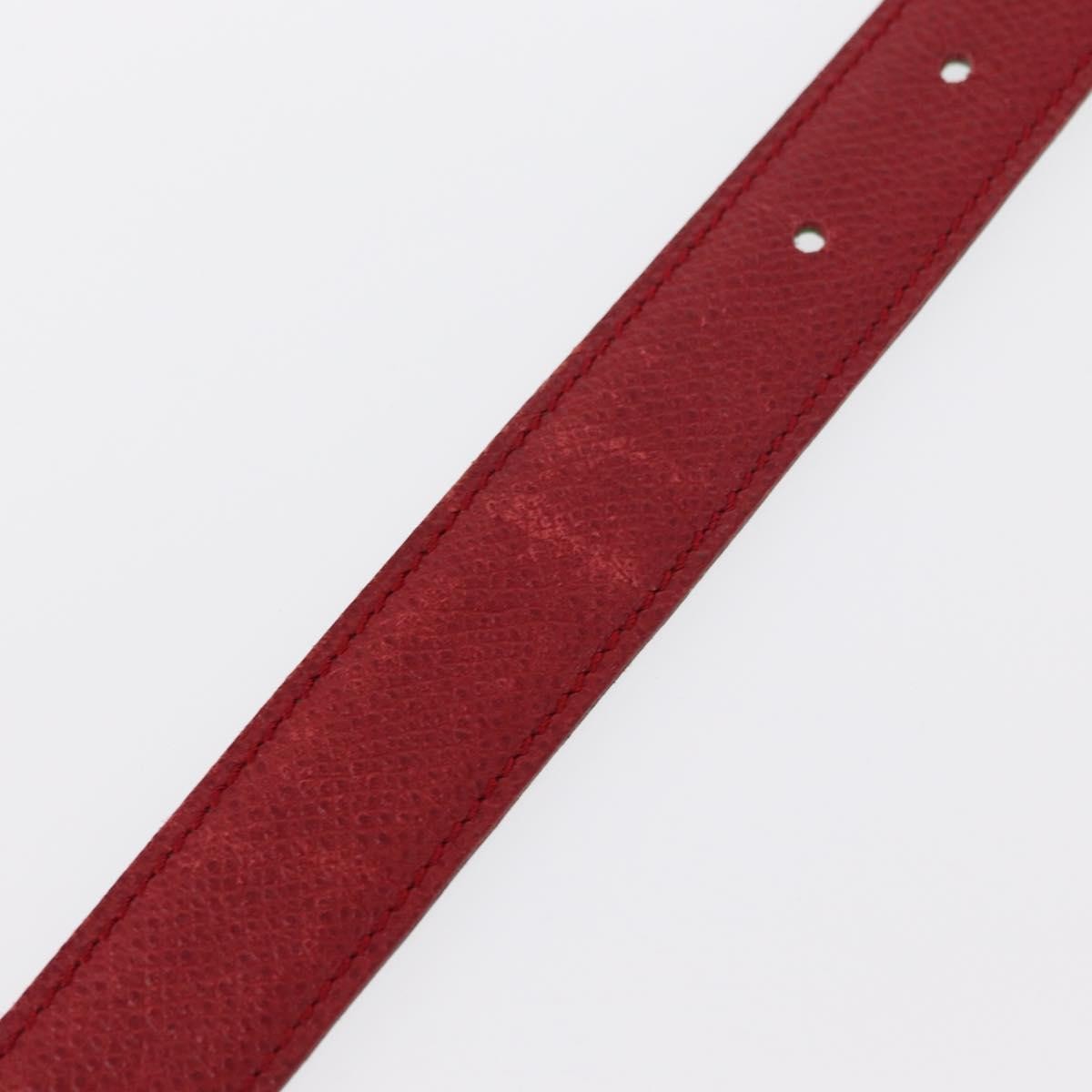 Hermes Constance Belt Leather, Red, Leather, Belt