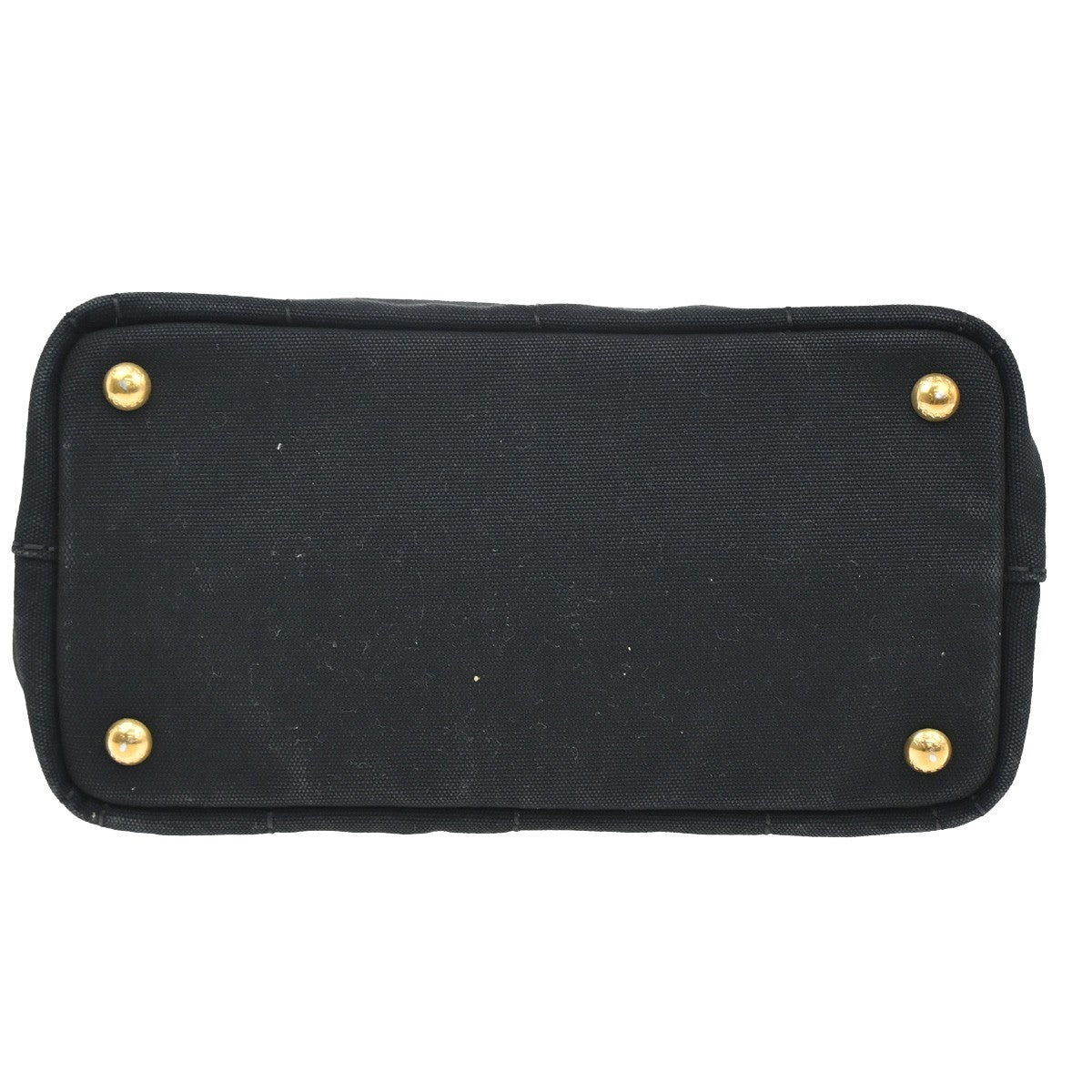 Prada Canapa Convertible Tote Canvas, BLACK, CANVAS, Tote bag