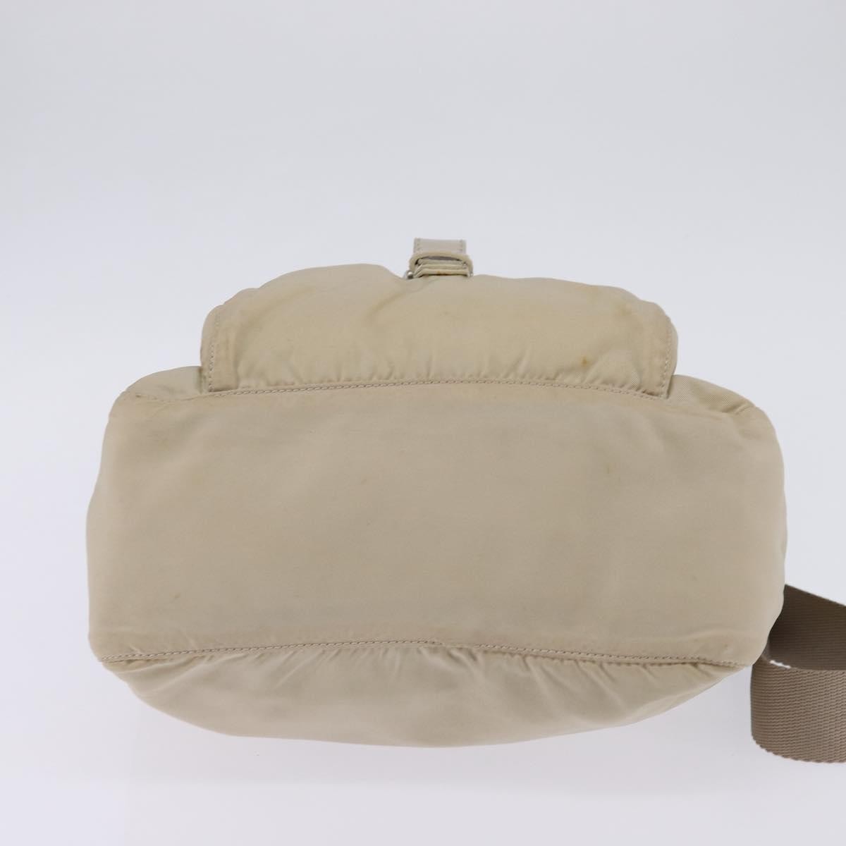 Prada Buckle Messenger Bag Tessuto, BEIGE, NYLON, Crossbody bag