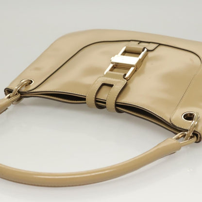 Gucci Vintage Jackie Handbag Leather, BEIGE, LEATHER, Handbag