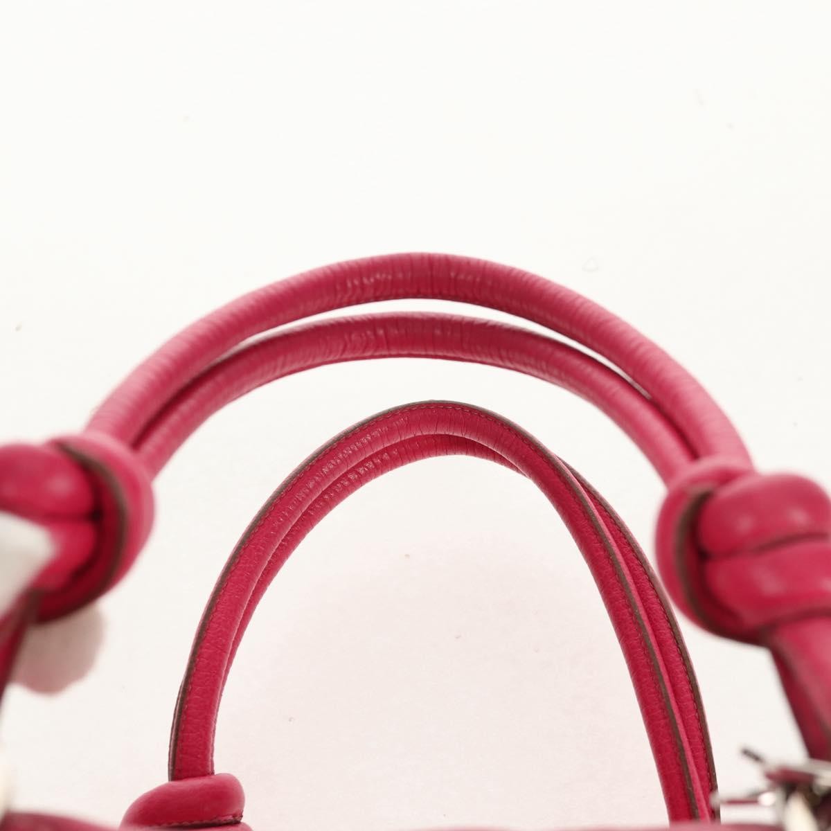 Christian Dior Cannage Handbag Canvas, PINK, CANVAS, Handbag