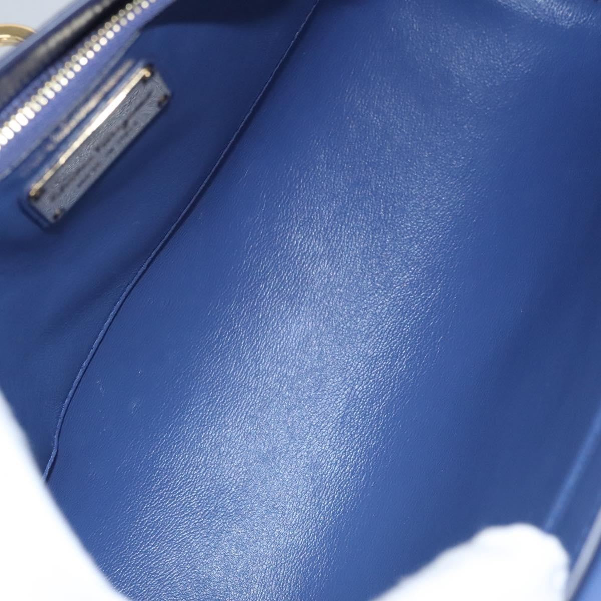 Salvatore Ferragamo Abbey Shoulder Bag Leather, BLUE, LEATHER, Shoulder bag