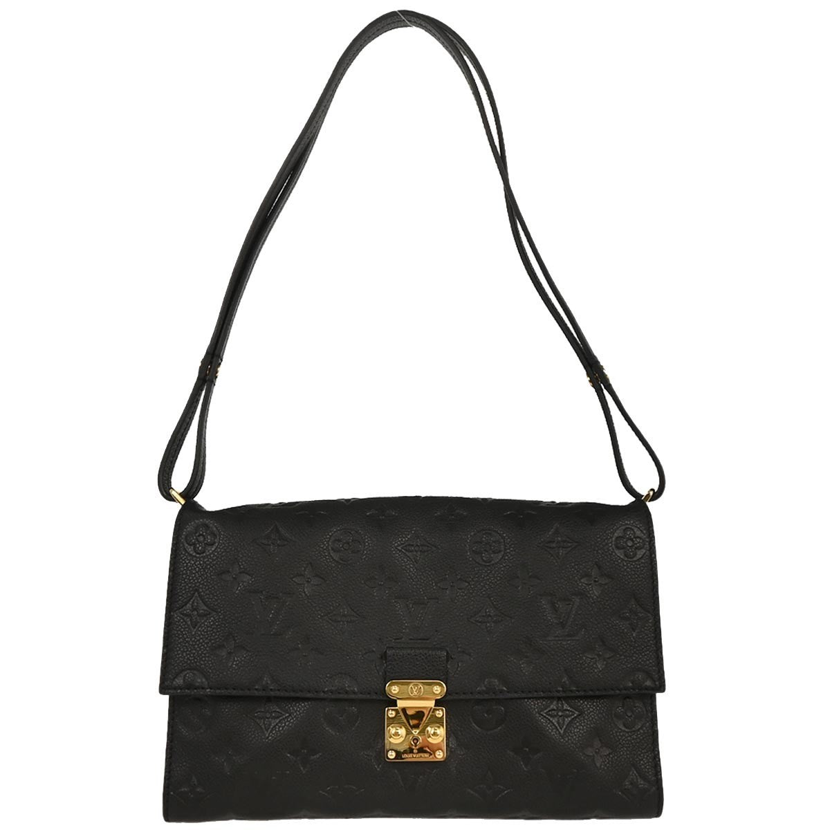 Louis Vuitton Fascinante Handbag Monogram Empreinte Leather, BLACK, LEATHER, Shoulder bag