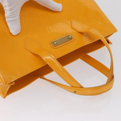 Louis Vuitton Wilshire Handbag Monogram Vernis, YELLOW, PATENT_LEATHER, Handbag