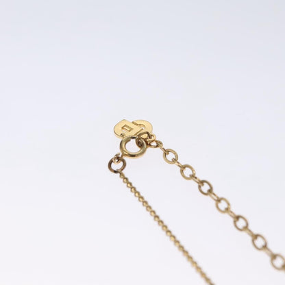 Christian Dior CD Pendant Necklace Metal, GOLD, METAL, Necklace