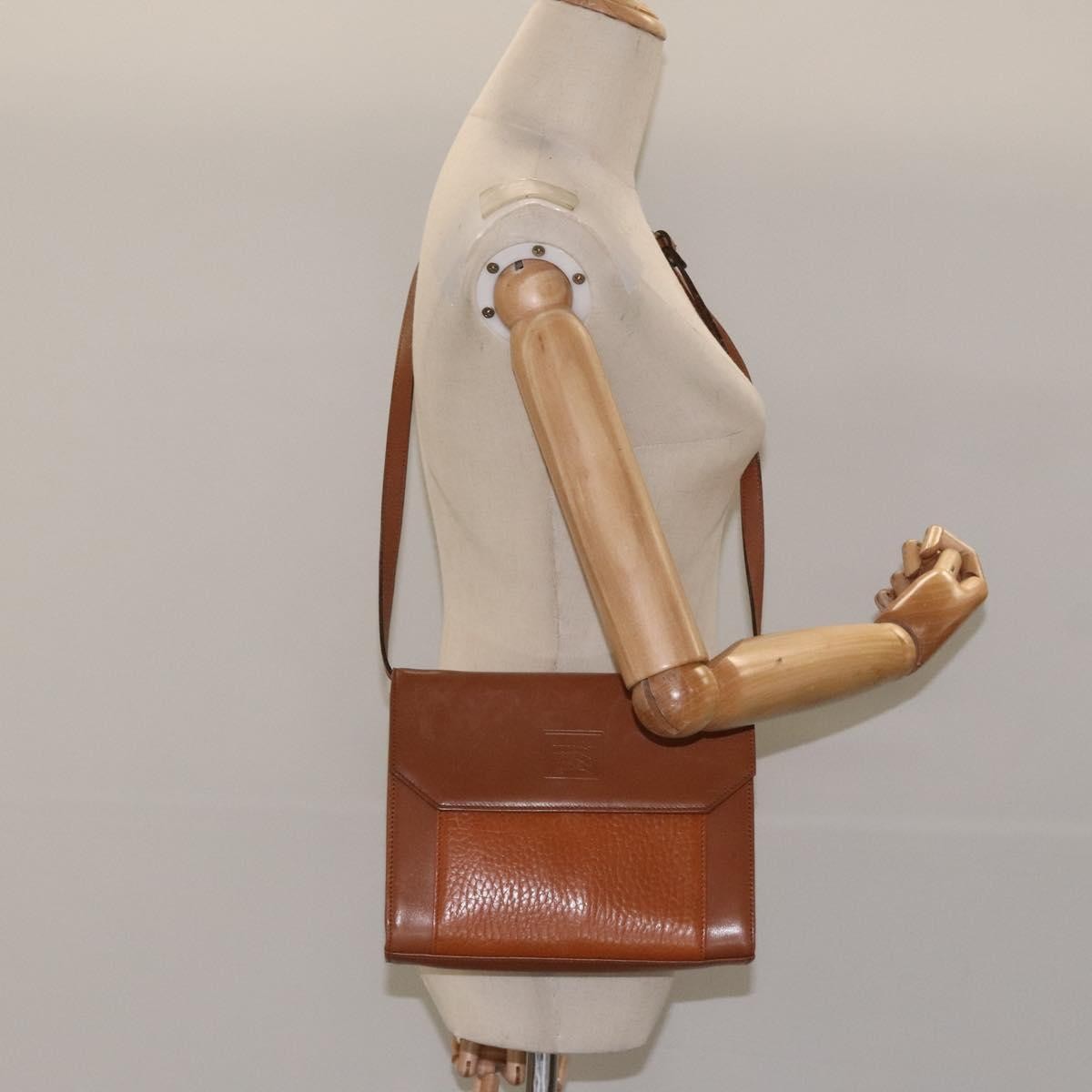 Burberry Vintage Flap Crossbody Bag Leather, BROWN, LEATHER, Shoulder bag