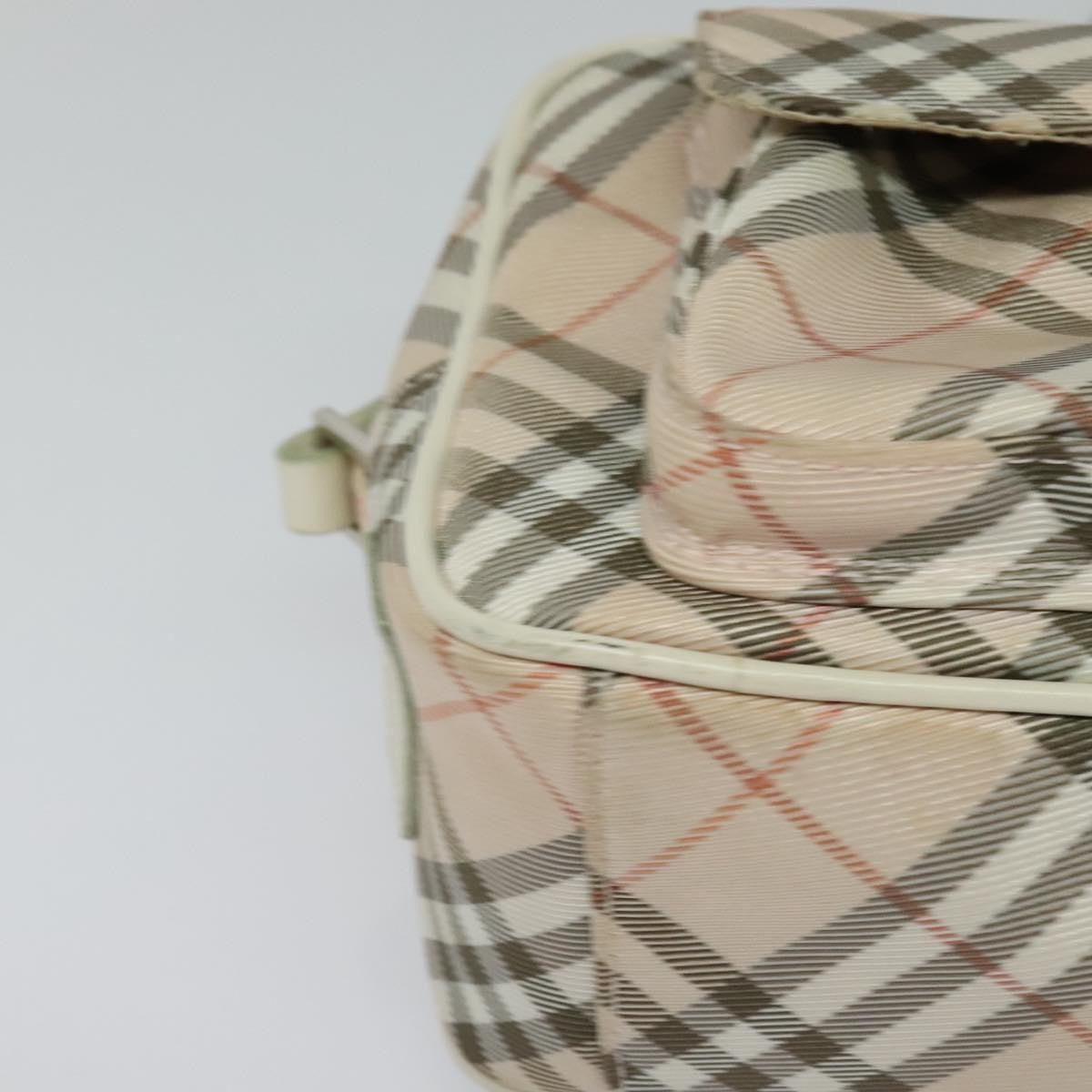 Burberry Nova Check Blue Label Canvas, PINK, CANVAS, Shoulder bag
