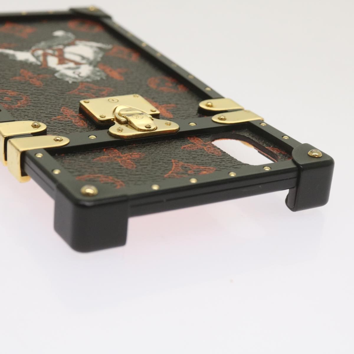 Louis Vuitton Phone case Canvas, BLACK, METAL, Tech accessory