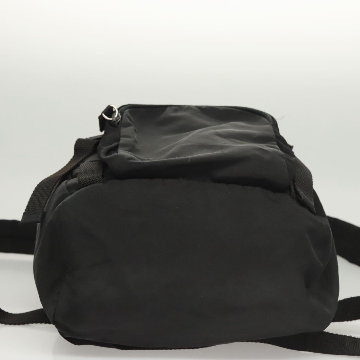 Prada Logo Backpack Tessuto, BLACK, NYLON, Backpack