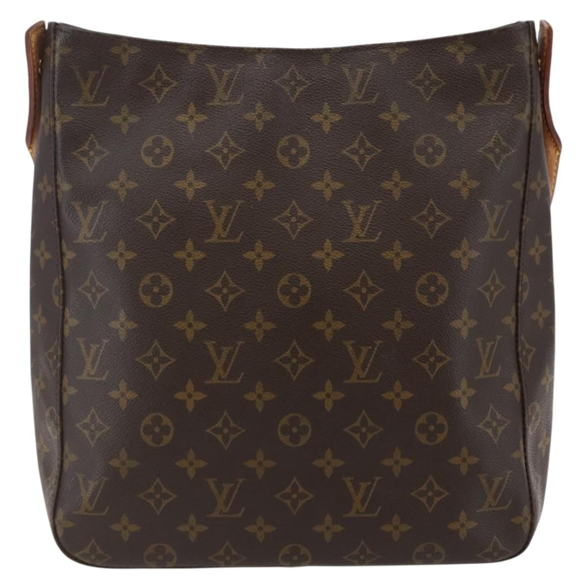 Louis Vuitton Looping Handbag Monogram Canvas, BROWN, CANVAS, Handbag