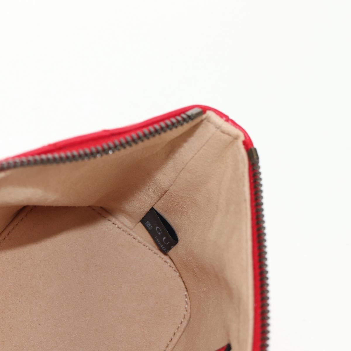 Gucci GG Marmont Pochette Shoulder Bag Matelasse Leather, RED, LEATHER, Clutche & pouche