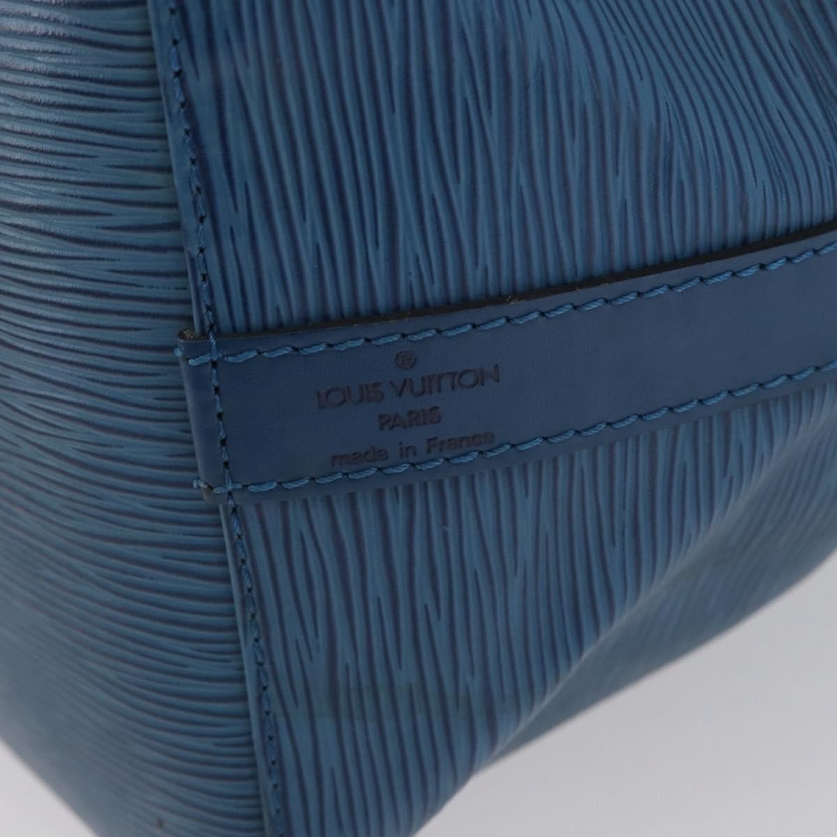 Louis Vuitton Petit Noe Handbag Epi Leather, Blue, Leather, Shoulder Bag