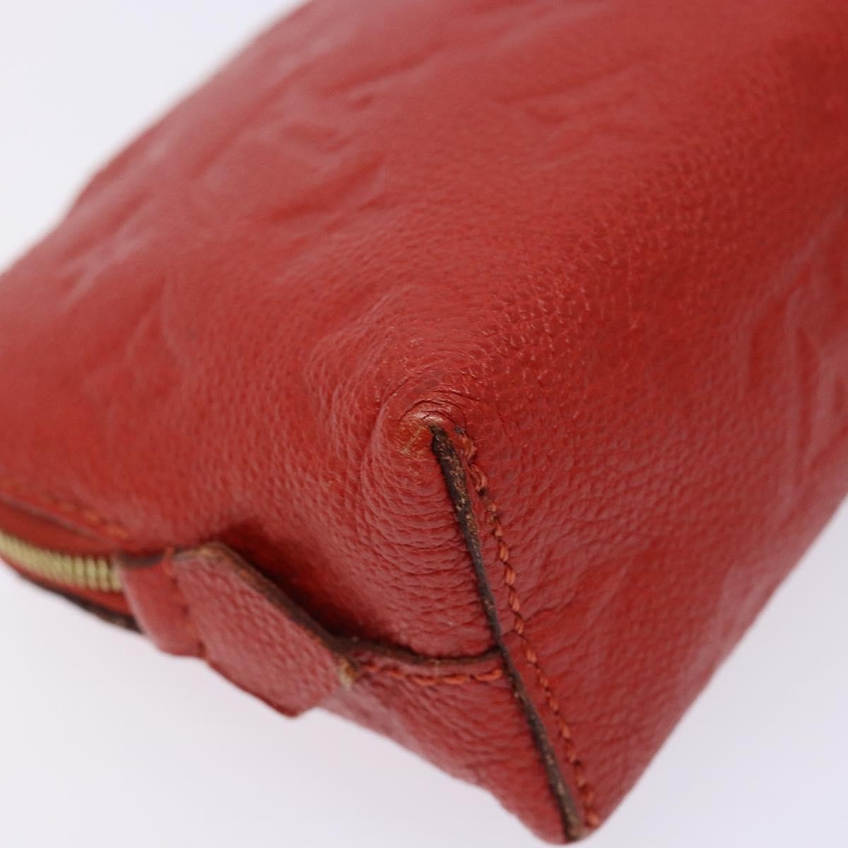 Louis Vuitton Cosmetic Pouch Monogram Empreinte Leather, RED, LEATHER, Toiletry Case