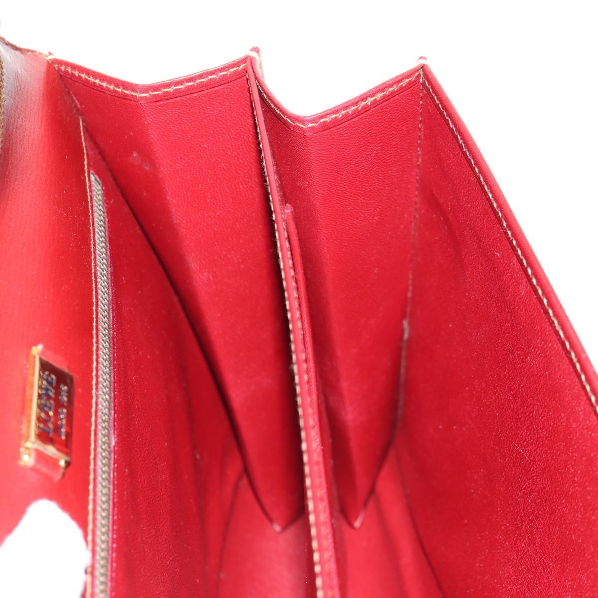 Loewe Leather Briefcase Leather, RED, LEATHER, Briefcase