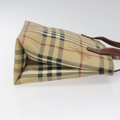 Burberry Top Handle Tote Haymarket Coated Canvas, BEIGE, CANVAS, Handbag