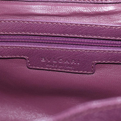 Bvlgari Chandra Satchel Leather, PURPLE, LEATHER, Shoulder bag