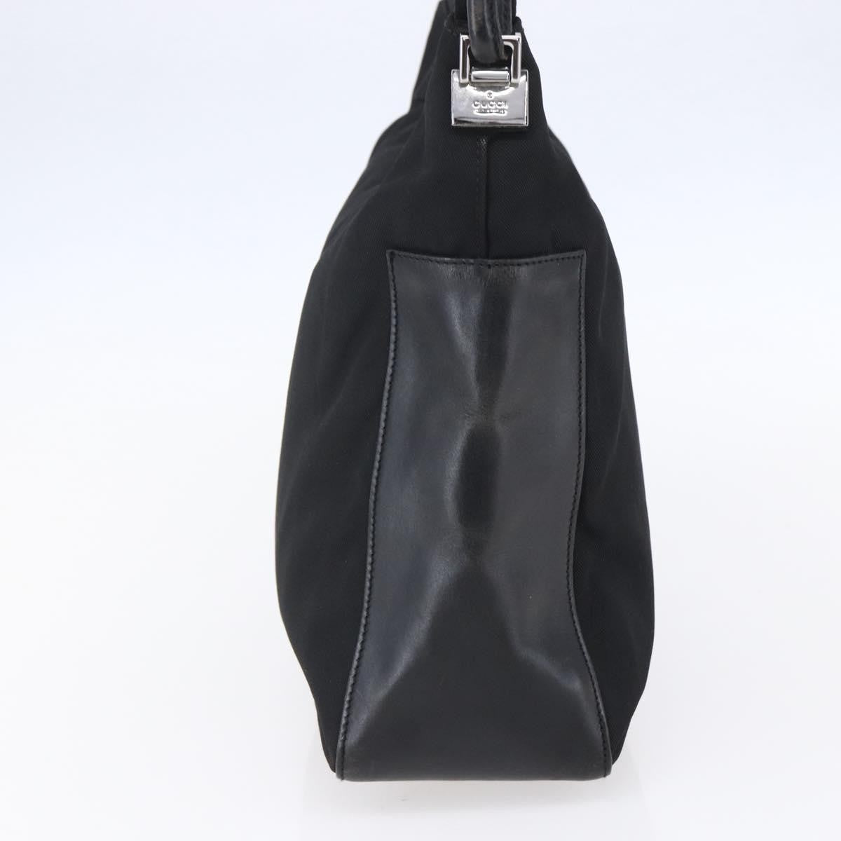 Gucci Zip Hobo Canvas, BLACK, CANVAS, Shoulder bag