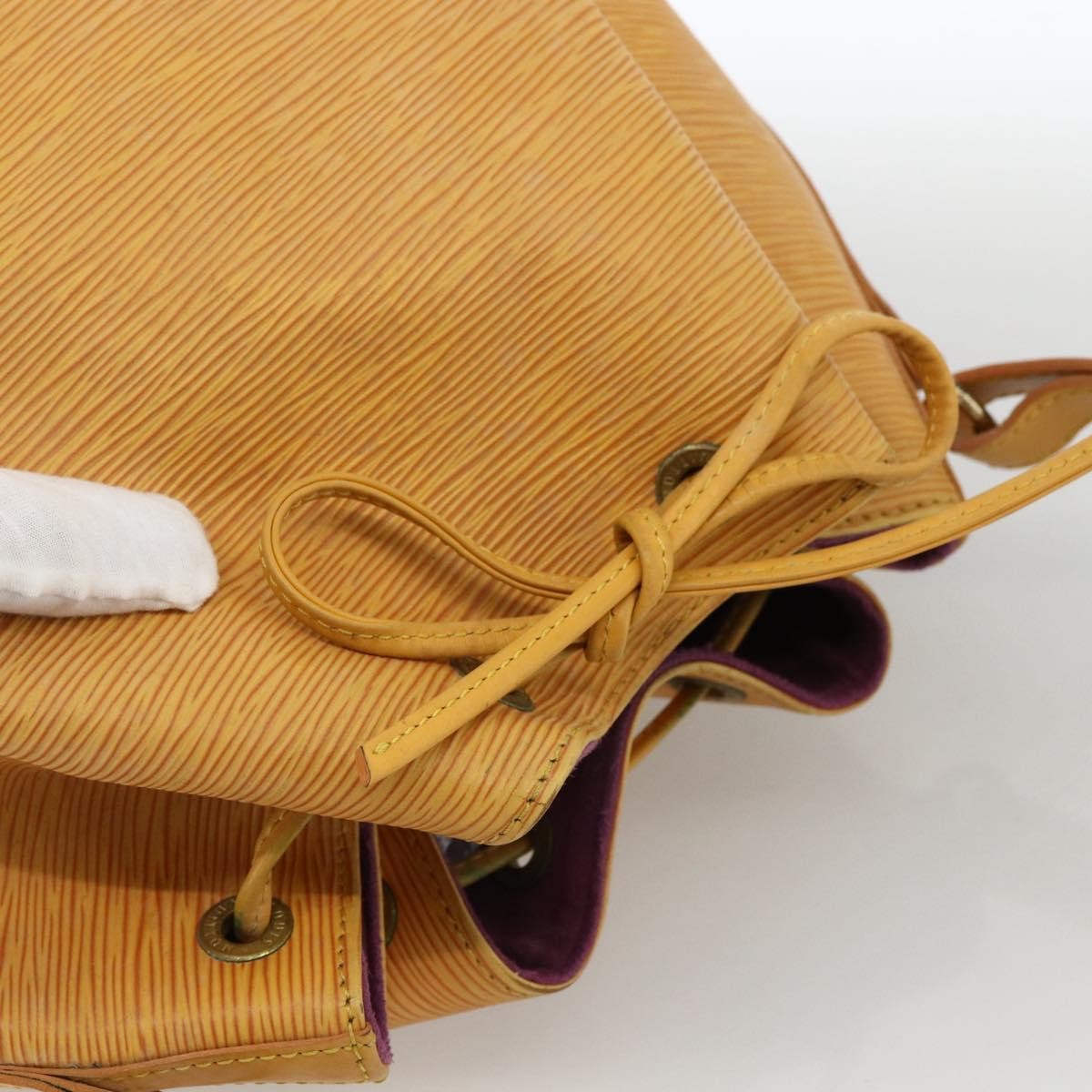 Louis Vuitton Petit Noe Handbag Epi Leather, YELLOW, LEATHER, Shoulder bag