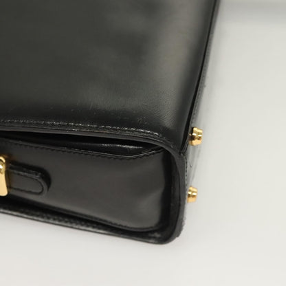 Bally Vintage Shoulder Bag Leather, Black, Leather, Shoulder Bag