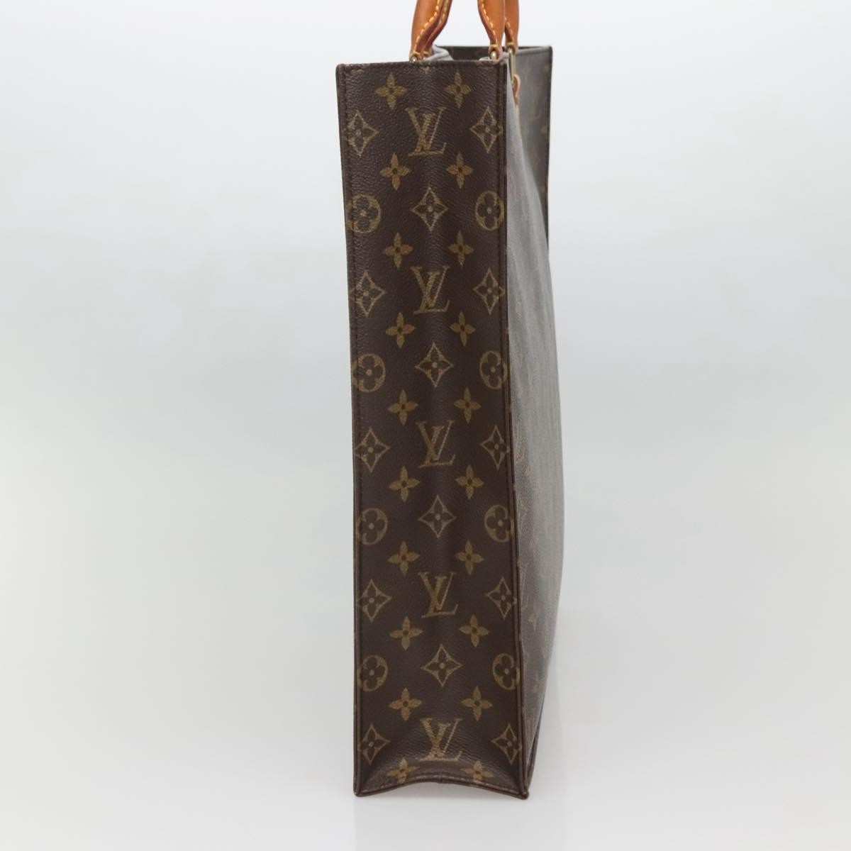 Louis Vuitton Sac Plat Bag Monogram Canvas, BROWN, CANVAS, Handbag