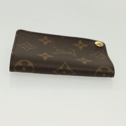 Louis Vuitton Porte Cartes Pression Card Case Monogram Canvas, BROWN, CANVAS, Card Holders